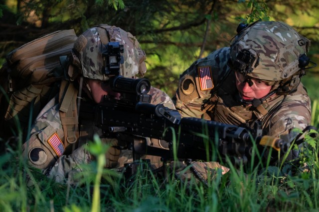Army National Guard Soldiers participate in a Culminating Training Exercise May 14, 2024, in the Olomouc Region of the Czech Republic.