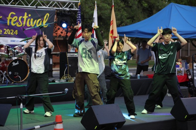 The K-16 Air Base community celebrated their annual "Summer Fest" on June 21. Soldiers and civilians came together to enjoy live performances by local bands and groups, games, and food. (U.S. Army photo Pfc. Caelum Astra)