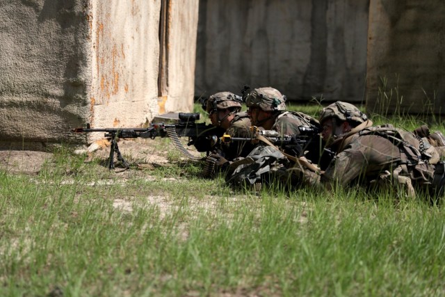 At the Joint Readiness Training Center on Fort Johnson, LA, the 32nd Infantry Brigade Combat Team, Wisconsin National Guard, and enabler units from across the United States and Canada have moved into simulated force-on-force maneuvers while...