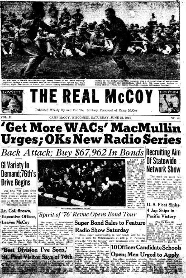 This Month in Fort McCoy History — June