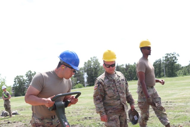 Wisconsin National Guard’s 824th Engineers complete sidewalk troop project during 2024 Fort McCoy training
