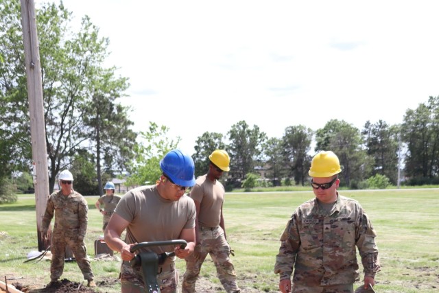 Wisconsin National Guard’s 824th Engineers complete sidewalk troop project during 2024 Fort McCoy training