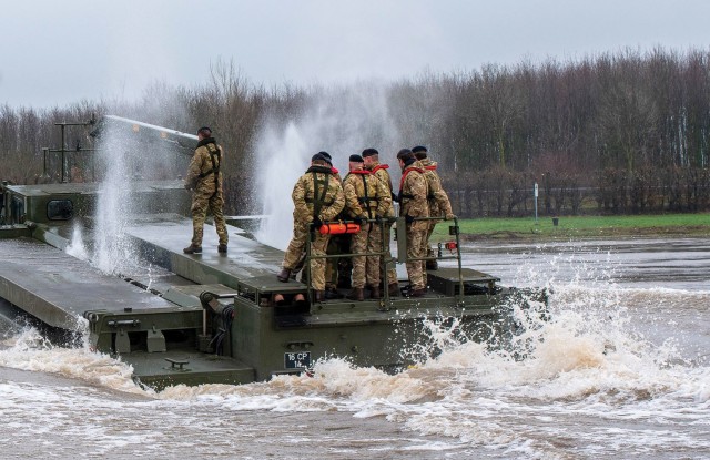 NATO Allied Rapid Reaction Corps officers visit British Royal Engineers in Germany as they prepare for river crossing drills in February. ERDC’s Streamflow Prediction Tool provides 15-day continental scale streamflow forecasts to allow planners...