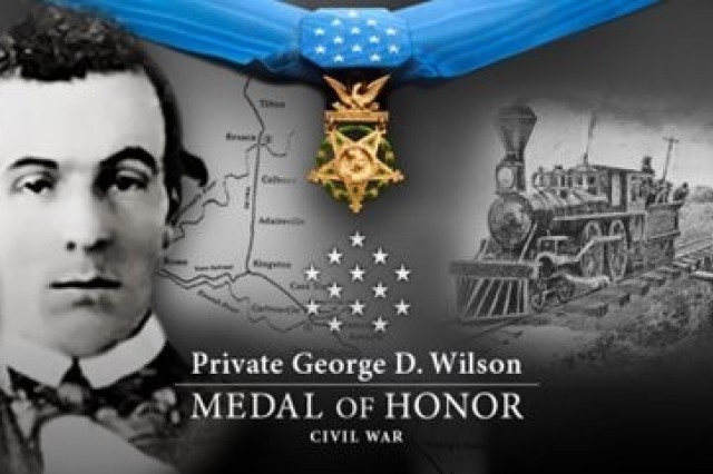 Private George D. Wilson Medal Honor Banner