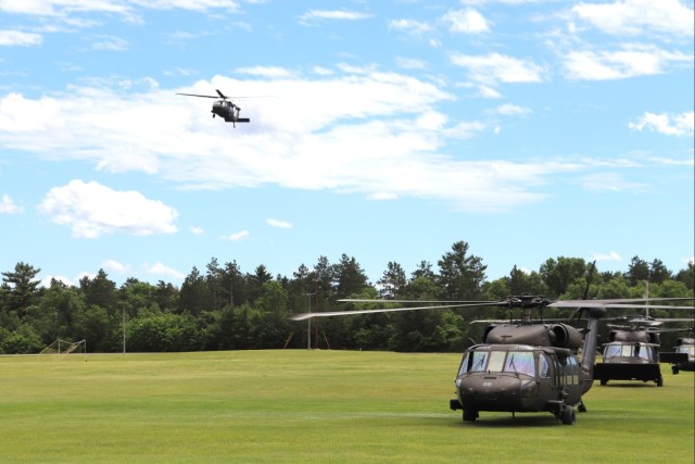 June 2024 UH-60 Black Hawk training operations at Fort McCoy
