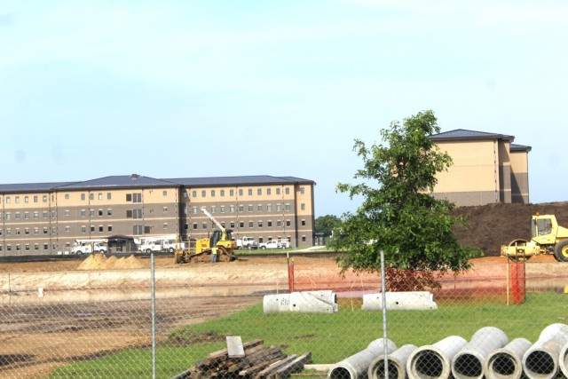 June 2024 contractor work on fourth barracks project at Fort McCoy