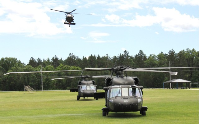 June 2024 UH-60 Black Hawk training operations at Fort McCoy
