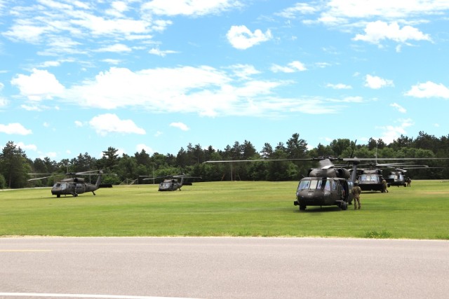 June 2024 UH-60 Black Hawk training operations at Fort McCoy