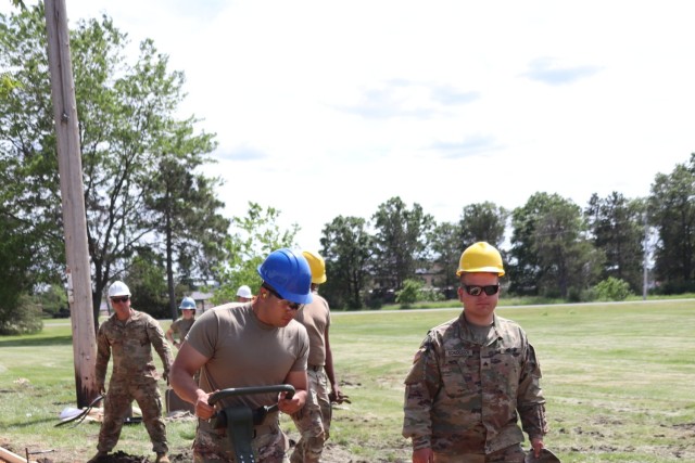 Wisconsin National Guard’s 824th Engineers complete sidewalk troop project during 2024 Fort McCoy training