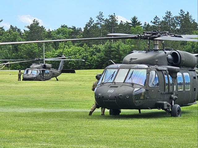 UH-60 Black Hawk training operations at Fort McCoy