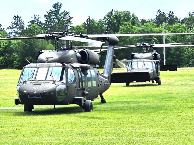 UH-60 Black Hawk training operations at Fort McCoy