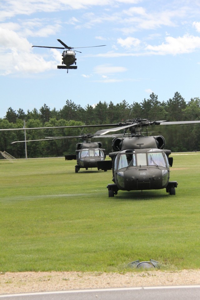 June 2024 UH-60 Black Hawk training operations at Fort McCoy