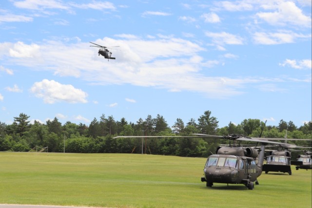 June 2024 UH-60 Black Hawk training operations at Fort McCoy