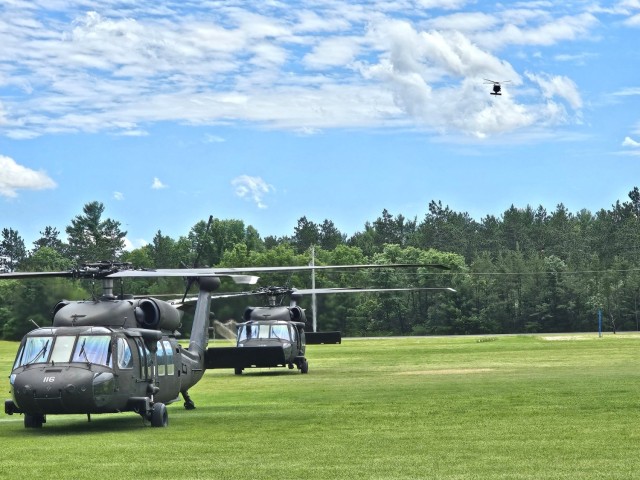 UH-60 Black Hawk training operations at Fort McCoy