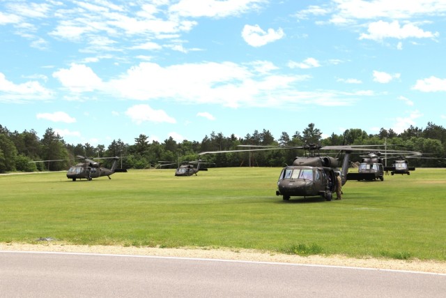 June 2024 UH-60 Black Hawk training operations at Fort McCoy