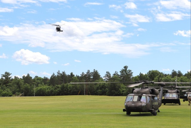 June 2024 UH-60 Black Hawk training operations at Fort McCoy