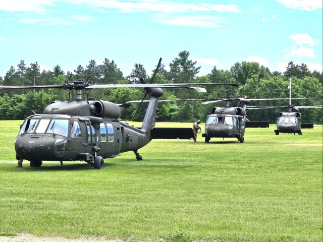 UH-60 Black Hawk training operations at Fort McCoy