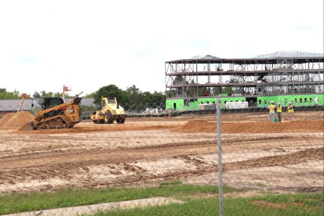 June 2024 contractor work on fourth barracks project at Fort McCoy
