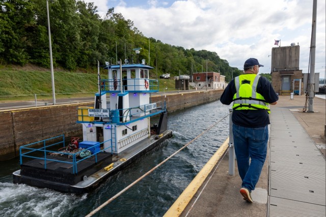 A blast from the past: Pittsburgh District completes first demolition on historic Monongahela River dam