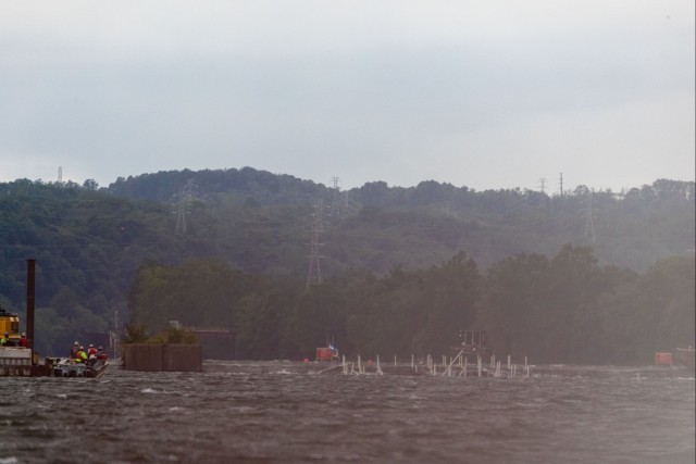 A blast from the past: Pittsburgh District completes first demolition on historic Monongahela River dam