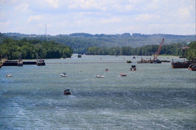 A blast from the past: Pittsburgh District completes first demolition on historic Monongahela River dam