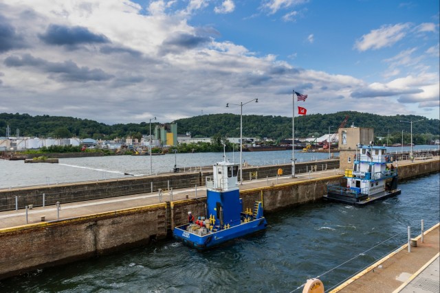 A blast from the past: Pittsburgh District completes first demolition on historic Monongahela River dam