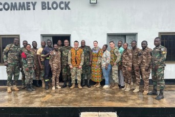 Veterinary Corps Soldiers support Ghanian Military Counterparts