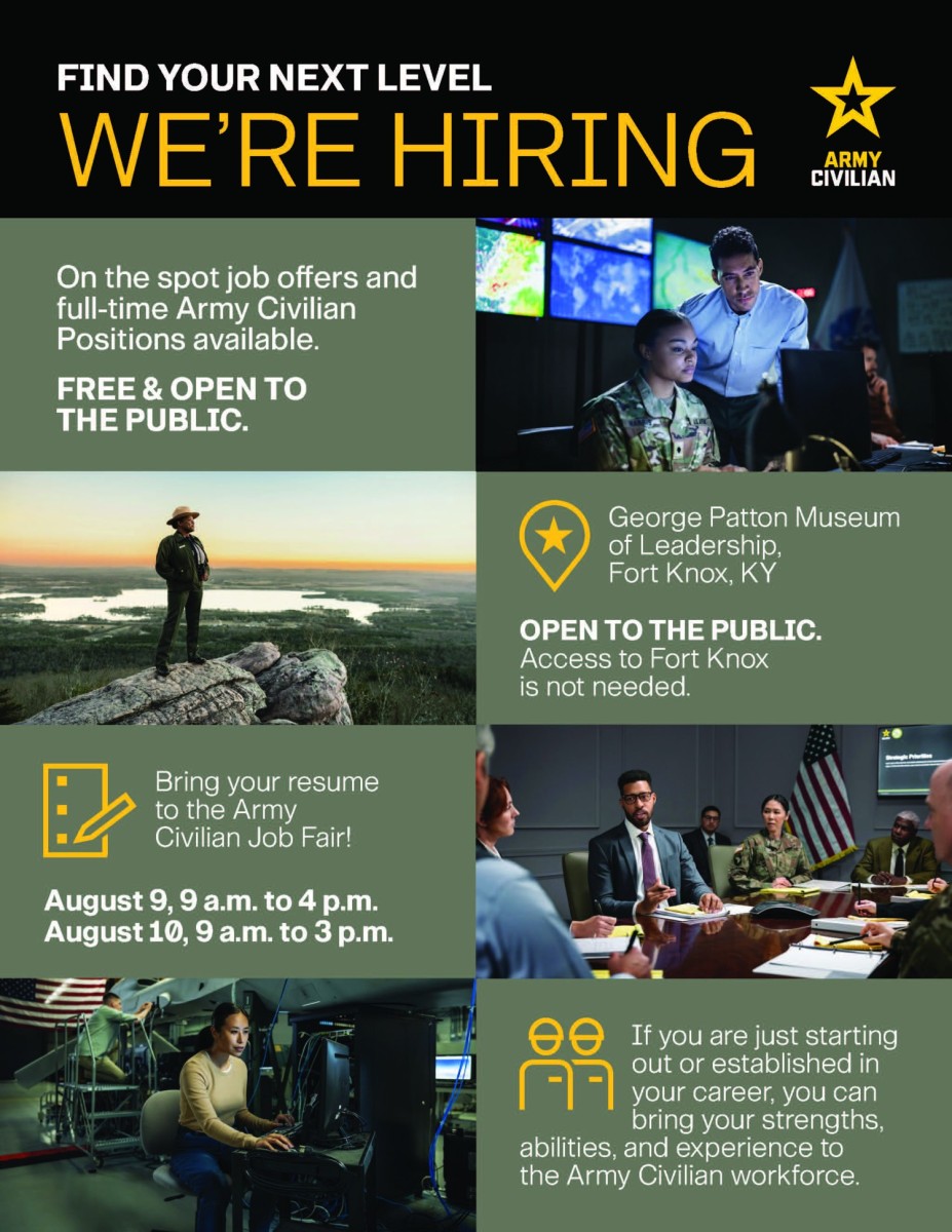 Army Recruiting Command to host two-day civilian job fair Aug. 9-10 ...