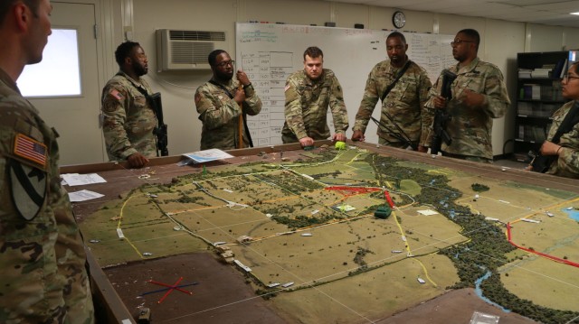 Virginia National Guard Soldiers assigned to the South Boston-based Alpha Company, 429th Brigade Support Battalion, 116th Infantry Brigade Combat Team conduct annual training June 25 2024, at the Army National Guard Sustainment Training Center at...