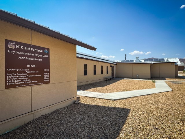 The Army Substance Abuse Campus, another Fort Irwin Ready and Resilient facility, offers self-care counseling in addition to alcohol counseling; anyone on Fort Iwin may use the facility if feeling overwhelmed.