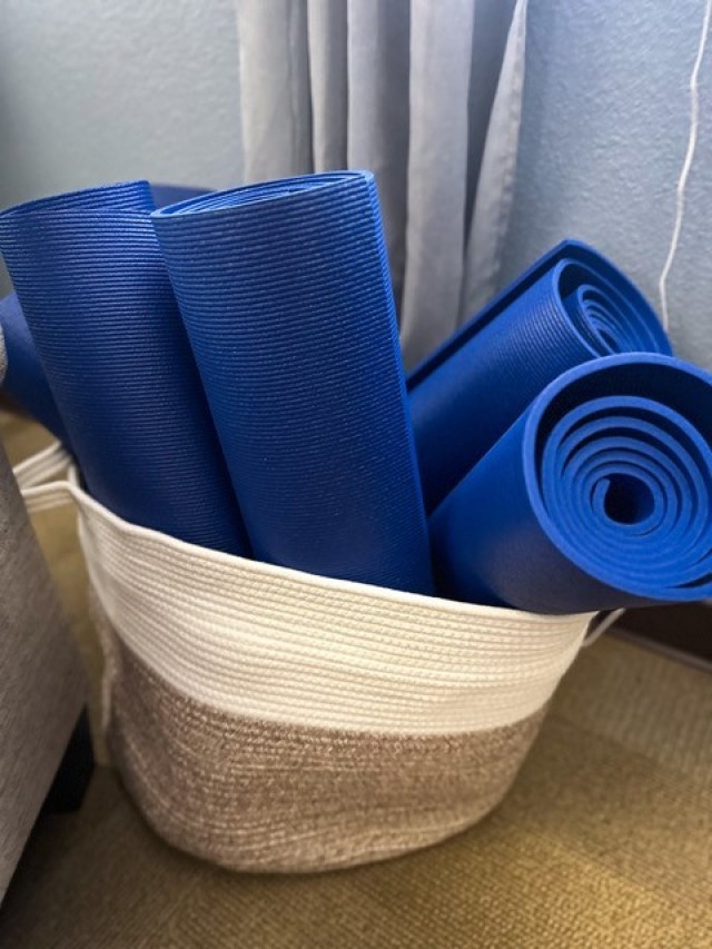 Yoga Mats in the not so secret, Meditation Room located on the Army Substance Abuse (ASAP) Campus. This ASAP facility is another Fort Irwin Ready and Resilient initiative, it offers self-care counseling in addition to alcohol counseling; anyone on...