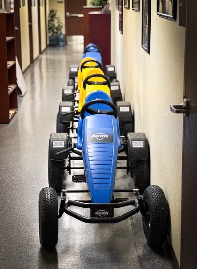 Pedal carts for drinking and driving awareness at the Army Substance Abuse (ASAP) Campus. This ASAP facility is another Fort Irwin Ready and Resilient initiative, it offers self-care counseling in addition to alcohol counseling; anyone on Fort...