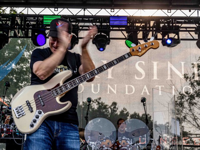 Gary Sinise and the Lt. Dan band perform at Fort Knox, Kentucky July 27, 2024. The band began in 2003 and performed their 570th during their first visit to Fort Knox.