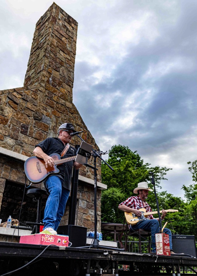 Shannon Lawson plays country music for Soldiers and their Families at Fort Knox, Kentucky June 8, 2024. The concert was hosted by Samuel Adams Brewhouse and was free and open to the public, as part of the annual Summer Concert Series.