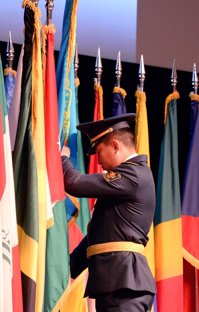 CGSC International Flag Ceremony Kazakhstan