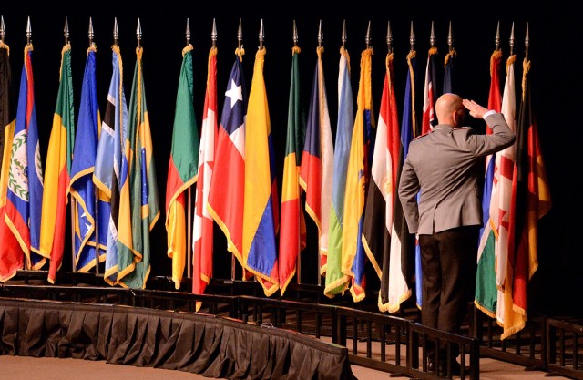 CGSC International Flag Ceremony Salute
