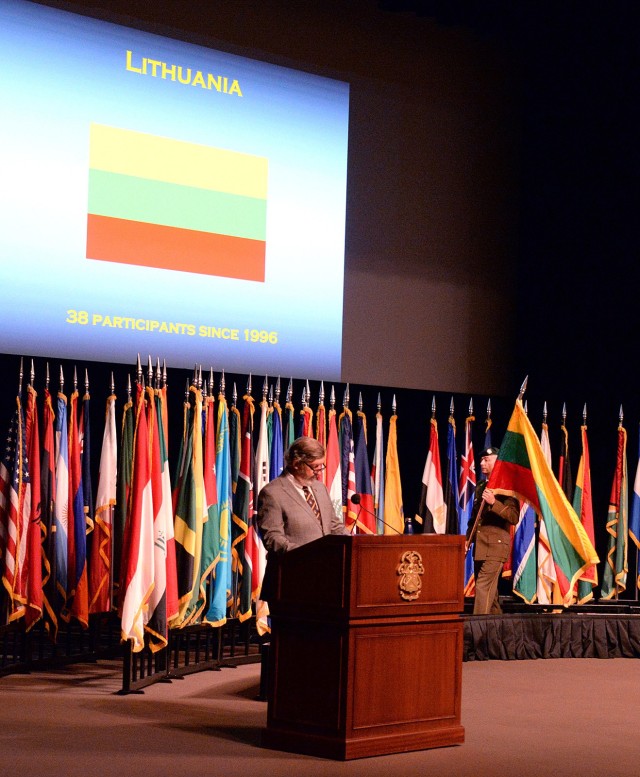 CGSC International Flag Ceremony Lithuania