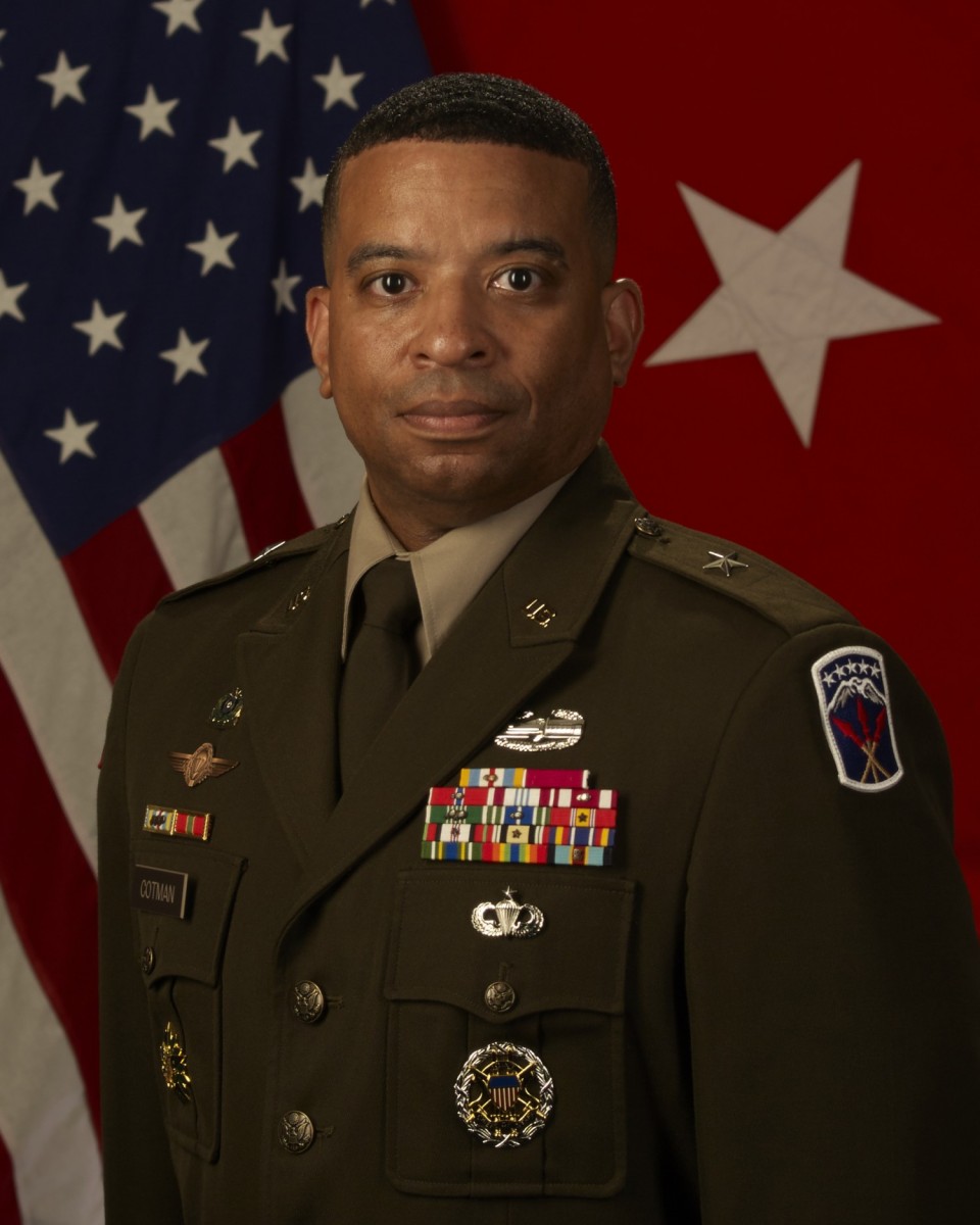 Brig. Gen. Kevin L. Cotman, Commander, 593rd Expeditionary Sustainment ...