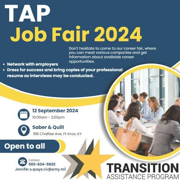 The Transition Assistance Program is hosting a job fair on September 12 | Article