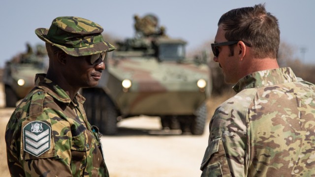 Botswana Defence Force and US Army 20th Special Forces Group (Airborne) conduct training during exercise Southern Accord 2024