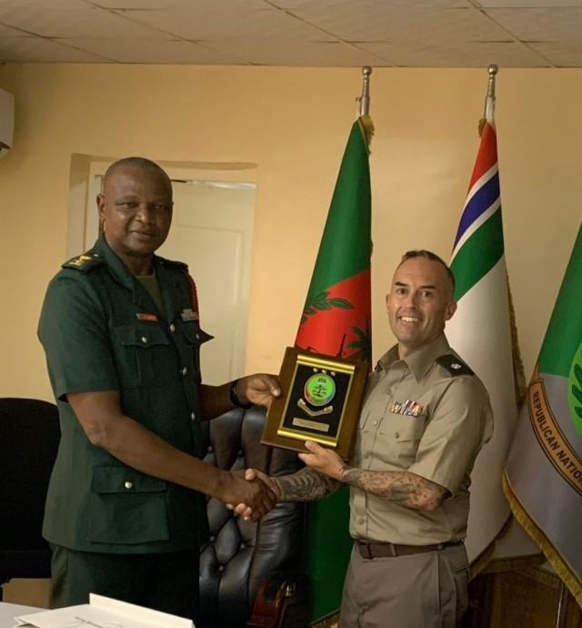 U.S. and Gambian Armed Forces strengthen military ties through professional exchange