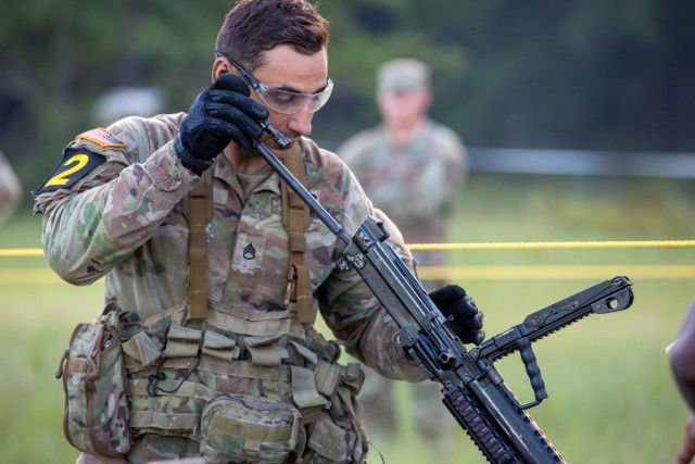 FORT STEWART, GA – In a U.S. Army first, 28 of the best Observer Controller/Trainers from across the globe showcased their skills in the sweltering Georgia heat during the John J. Pershing Best OC/T Competition Aug. 27-29.