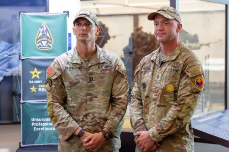 One OC/T team stood out from the rest, Cpt. Corey Masaracchia and Staff Sgt. Kyle Pierson, with the National Training Center out of Fort Irwin, CA, were crowned the U.S. Army Best OC/Ts of 2024 during an award ceremony at the National Museum of...