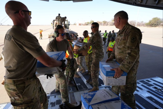 NC National Guard State Partnership Program delivers books to Botswana