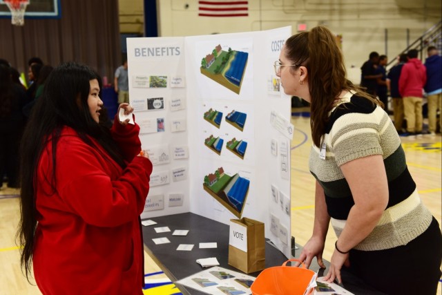 Employees highlight careers at Antioch Middle School STEAM event