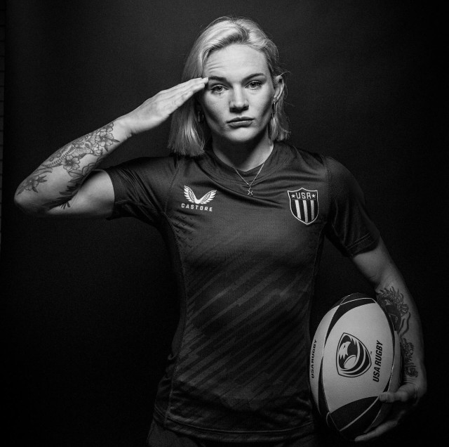 Capt. Samantha &#34;Sammy&#34; Sullivan was a three-time All-American rugby sevens player at the U.S. Military Academy. Sullivan also spent a year as a member of the All-Army Women&#39;s Rugby Team before receiving an invite for residency with the U.S. women&#39;s national team for rugby sevens. The rugby union player competed in her first Olympics in July. 