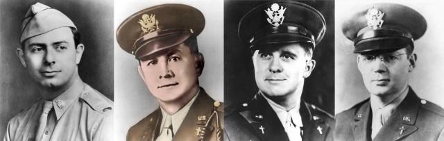 Memorial service with full military honors conducted for Chaplain (1st Lt.) George Fox of the &#39;Four Chaplains&#39;