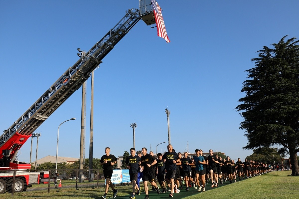 ‘Workout to Remember’ event at Camp Zama pays tribute to 9/11 through fitness, resilience