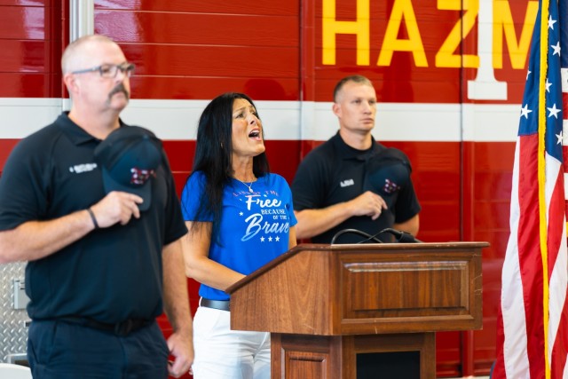 The Fort Novosel Directorate of Public Safety conducts a 9/11 Movin Tribute Wednesday Sept 11. After a brief ceremony, participants walk 2.33 miles to honor Stephen Siller, an off-duty New York City firefighter, who gave his life while serving...