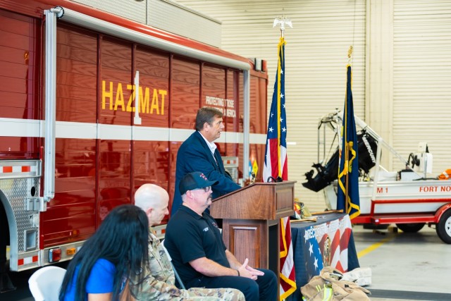 The Fort Novosel Directorate of Public Safety conducts a 9/11 Movin Tribute Wednesday Sept 11. After a brief ceremony, participants walk 2.33 miles to honor Stephen Siller, an off-duty New York City firefighter, who gave his life while serving...